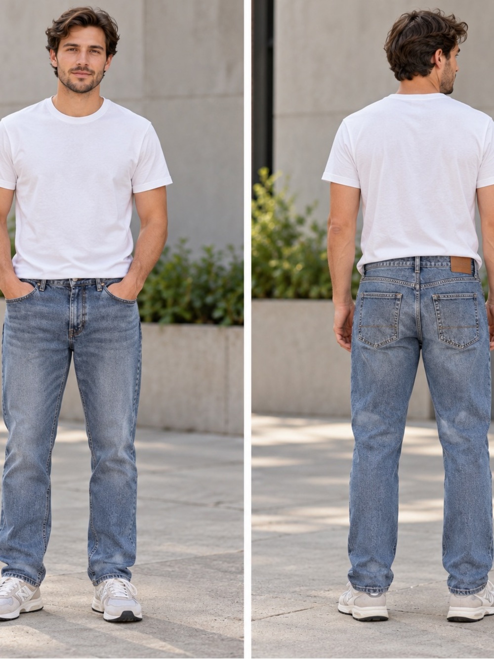 IZOD Straight Leg Relaxed Fit Men's Jeans in Light Blue Wash